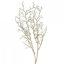 Dekorativ gren med glitter julegren i gull L55cm