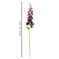 gjenstander Dekorativ ridderspore som kunstig blomst for stilige blomsterdetaljer, 79 cm, 3 stk.