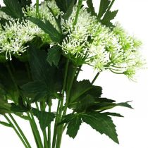 gjenstander Dillblomstrende, kunstige urter, dekorativ plante grønn, hvit 49cm 9stk