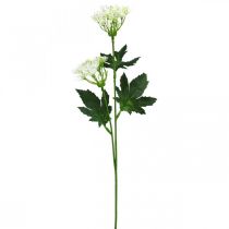 gjenstander Dillblomstrende, kunstige urter, dekorativ plante grønn, hvit 49cm 9stk