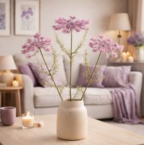 gjenstander Kunstig silkeblomst med dill for moderne interiørdesign 70 cm