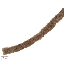 gjenstander Brun ullsnor, 55 m dekorativ snor for blomsterdekorasjon og håndverk