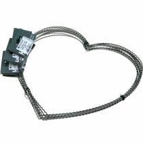 gjenstander Wire heart 30cm wave ring for veggkrans krans ring hjerte 10stk