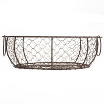 gjenstander Trådkurvskål med håndtak Brun Ø35/30/25 cm Sett med 3 stk