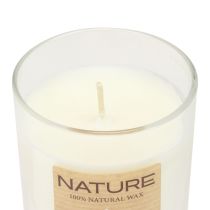 gjenstander Duftlys i et glass naturlig voks Wenzel Candles Magnolia 85×70mm