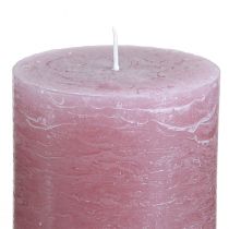 gjenstander Elegante antikke rosesøylelys 70×80 mm, sett med 4, til borddekorasjon, adventskrans og romantisk atmosfære