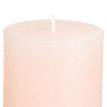 gjenstander Ensfargede rosa kuppellys, lys rosa, 60x80mm, sett med 4, dekorasjon