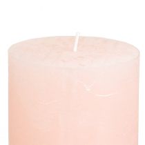 gjenstander Romantiske ensfargede rosa kuppellys, lys rosa, 70×80 mm, sett med 4 - Dekorative lys for en koselig atmosfære