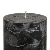 gjenstander Helfargede, svarte kuppellys 70×80 mm, sett med 4 - Elegante dekorative lys til adventskranser og Halloween