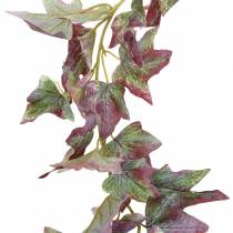 Ivy kransgrønn, burgunder 182,5 cm