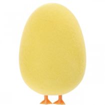 gjenstander Påskeegg med ben Gul Dekorfigur Egg Påskepynt H13cm 4 Stk