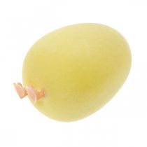 gjenstander Påskeegg med ben Gul Dekorfigur Egg Påskepynt H13cm 4 Stk