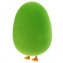 Egg påskepynt med ben påskeegg dekorasjon eggegrønn H13cm 4stk