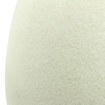 gjenstander Dekorativ eggkrem påskeegg flokket Utstillingsvindudekor påske 25cm