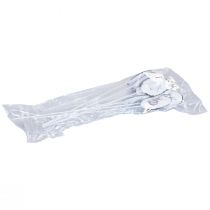 gjenstander Blomsterplugg metall dekorative egg med påskeharer 5×7cm 8 stk