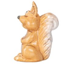 gjenstander Sittende ekornfigur til høstdekorasjon, 10 cm