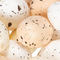 gjenstander Dekorative påskeegg med spettet overflate til vårdekorasjoner, 3 cm, 24 stk.