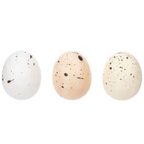 gjenstander Dekorative påskeegg med spettet overflate til vårdekorasjoner, 3 cm, 24 stk.