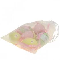 gjenstander Påskeegg til oppheng av pynteegg fargerike Ø4cm H6cm 6 stk