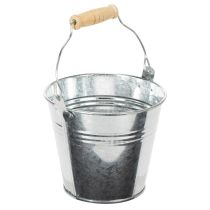 gjenstander Bøtte Ø12cm H10cm 8 stk. sink, blank