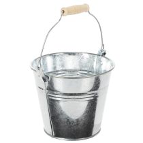 gjenstander Bøtte Ø14cm H12cm 6 stk. sink, blank