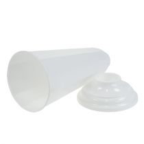 gjenstander Vase “Szwed” hvit Ø16cm