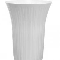 Vase Lilia Hvit Plast Vase Ø28cm H48cm