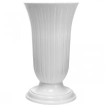 gjenstander Lilia hvit plastvase Ø28cm H48cm