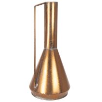 gjenstander Elegant gulvvase, vintage-stil, orientalsk, dekorativ mugge i kobberfarget metall, Ø27 cm H58 cm