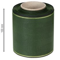 gjenstander Elegant moirégrønt kransbånd med gullkant, 100 mm x 25 m, til begravelsesblomster og dekorasjon