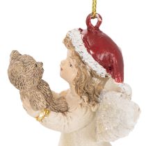 gjenstander Dekorative engletrepynt, vintage-look, til jul, 10 cm, 3 stk.