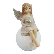 Borddekorasjon Jule juleengel engel med stjerne 21cm
