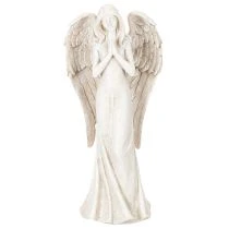 gjenstander Englefigur som står og ber, dekorasjon, 36 cm