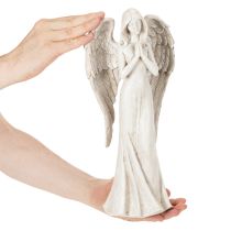 gjenstander Englefigur som står og ber, dekorasjon, 36 cm