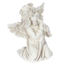 gjenstander Englefigur som ber, gravdekorasjon, sittende, 13 cm, 2 stk.