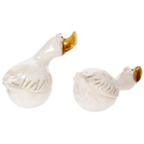 gjenstander Keramisk andepyntfigur for det perfekte blikkfanget i stuen, 13 cm, 2 stk.