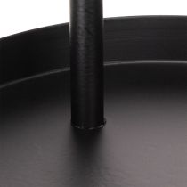 gjenstander Rundt dekorativt metallbrett med to nivåer, 58 cm