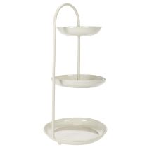 gjenstander Tre-lags borddekorasjon, ideell for stuer, anledninger, bryllup, 55 cm