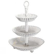 gjenstander Metall 3-lags brett H23cm