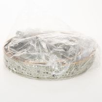 gjenstander Dekorativt serveringsbrett med håndtak, stjernemotiv, to nivåer, 49 cm