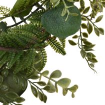gjenstander Eukalyptuskrans kunstig eukalyptusdekor grønn Ø50cm