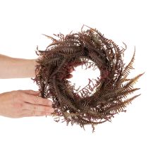 gjenstander Kunstig krans med bregnegrener, høstdekorasjon, 35 cm