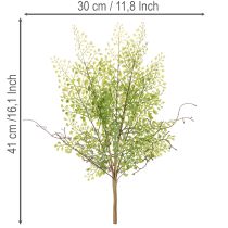 gjenstander Kunstig grønn Ruscus-gren til blomsterdekorasjon, 41 cm