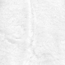 Dekorativ pelsbånd hvit 10x200cm
