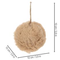 gjenstander Dekorativ pompongkule til juletre, 10 cm