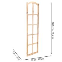 gjenstander Vindusramme i tre som veggdekorasjon 100 cm