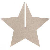 gjenstander Filt dekorativ stjerne til plass juledekorasjon filt beige H62cm