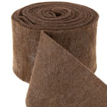 gjenstander Brunt ullfiltbånd, 15 cm x 5 m, til dekorasjon og håndarbeid