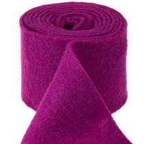 gjenstander Filtbånd i ull, fuchsia, 15 cm x 5 m, til dekorasjon og håndarbeid