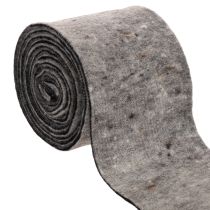 gjenstander Tofarget hengsel til potte i ullfilt, grå/svart, 15 cm x 5 m
